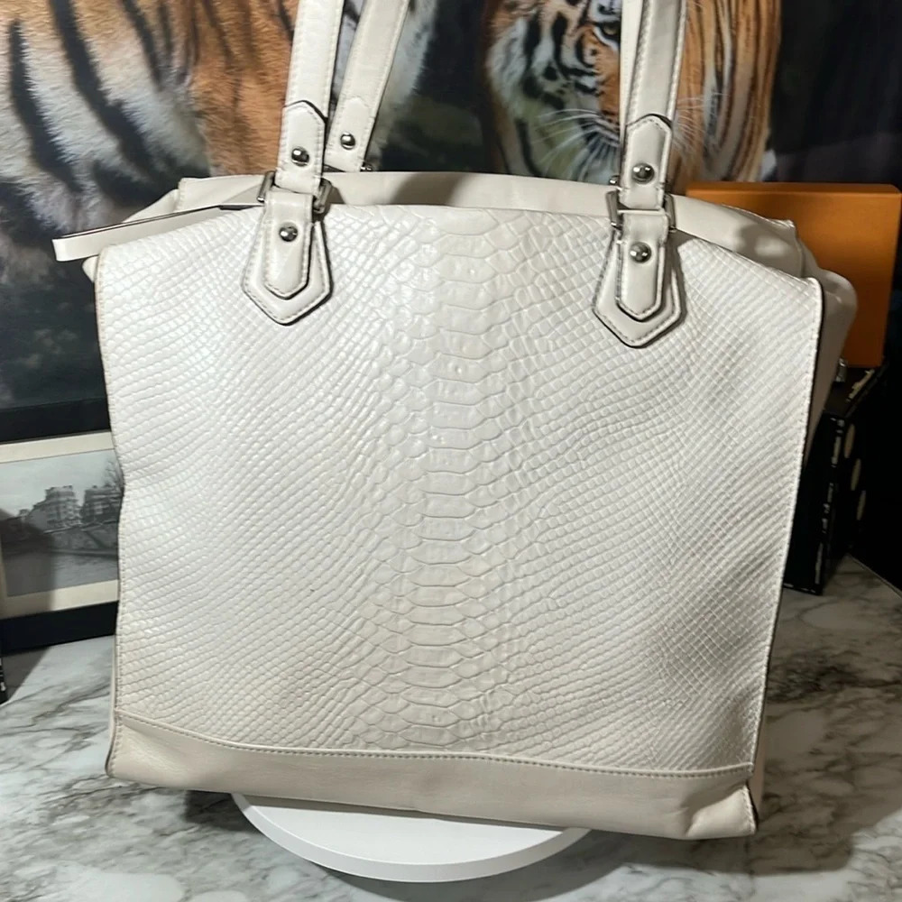 Coach Limited Edition Python Embossed Tote Purse … - image 4